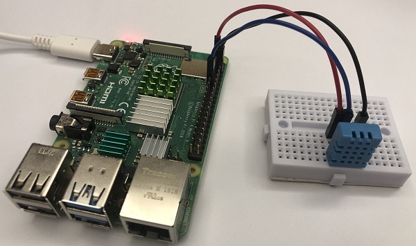 溫濕度感測電路連接-正面